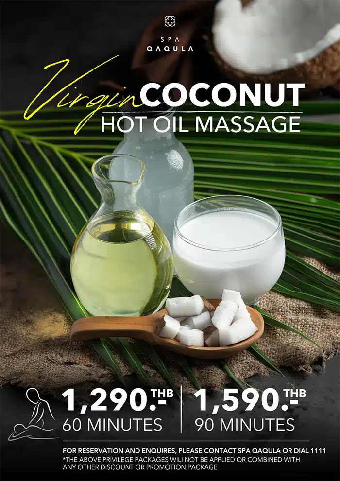 Virgin coconut spa treatment promotion