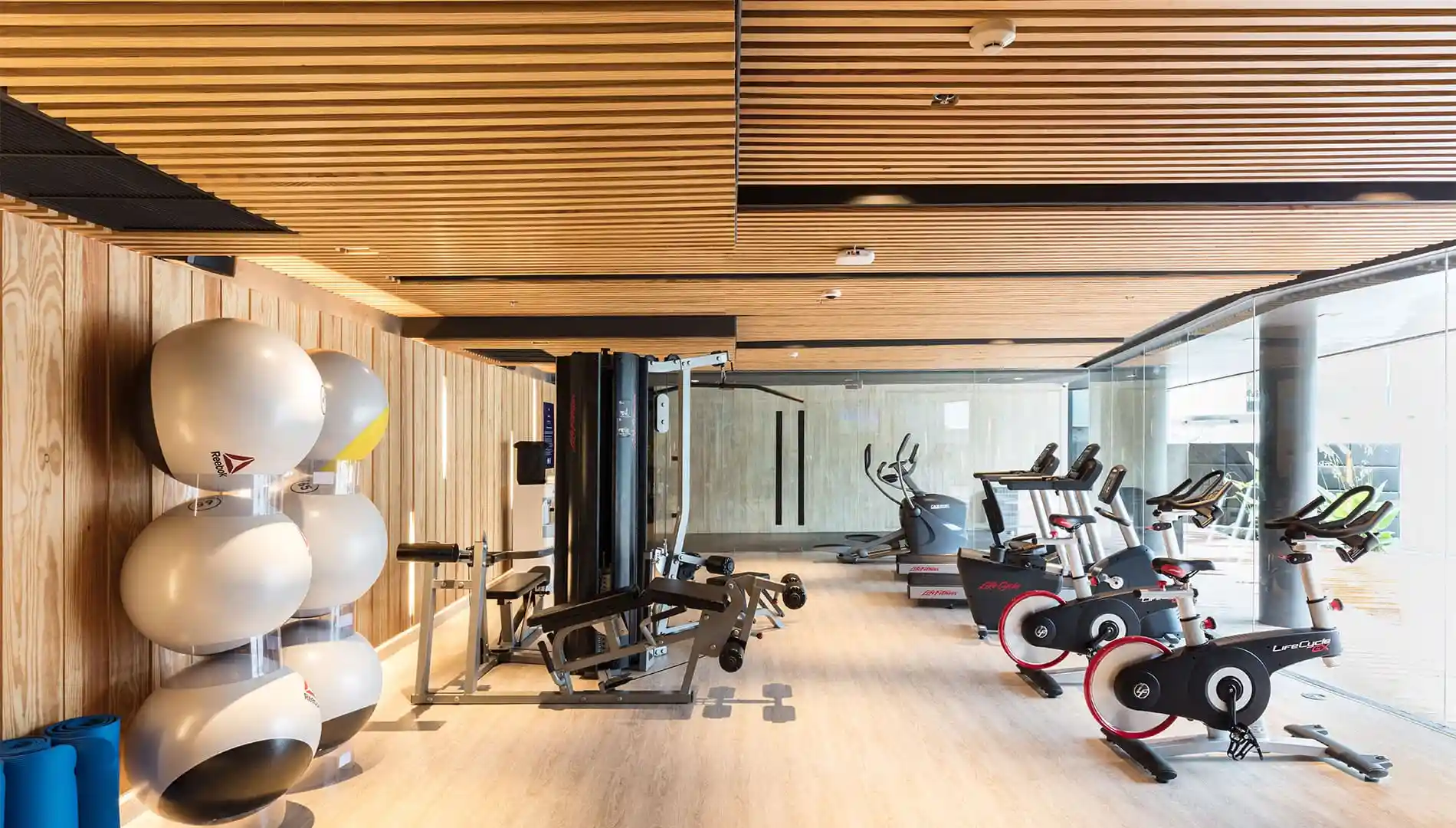 Gym equipment and weights fitness centre